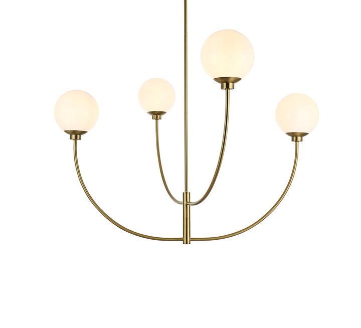 42 Inch Chandelier In Satin Gold