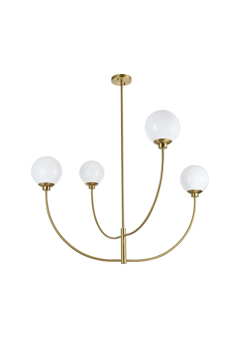 42 Inch Chandelier In Satin Gold