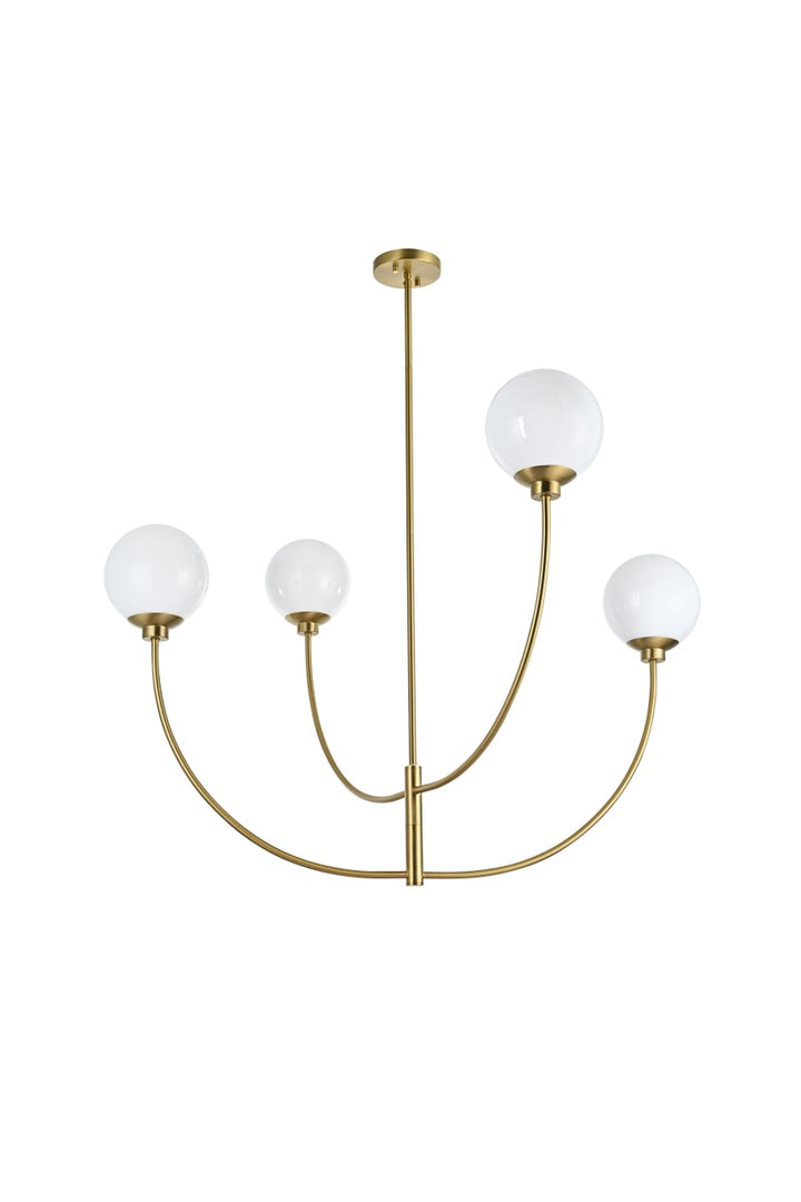 42 Inch Chandelier In Satin Gold