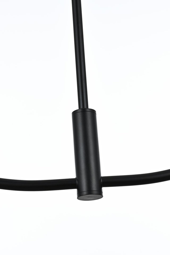 30 Inch Chandelier In Black