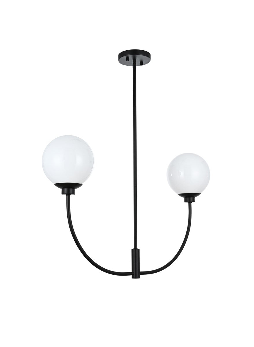 30 Inch Chandelier In Black