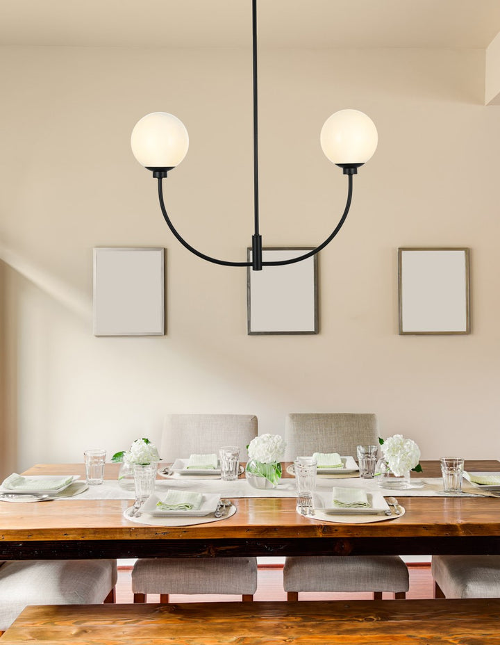 30 Inch Chandelier In Black