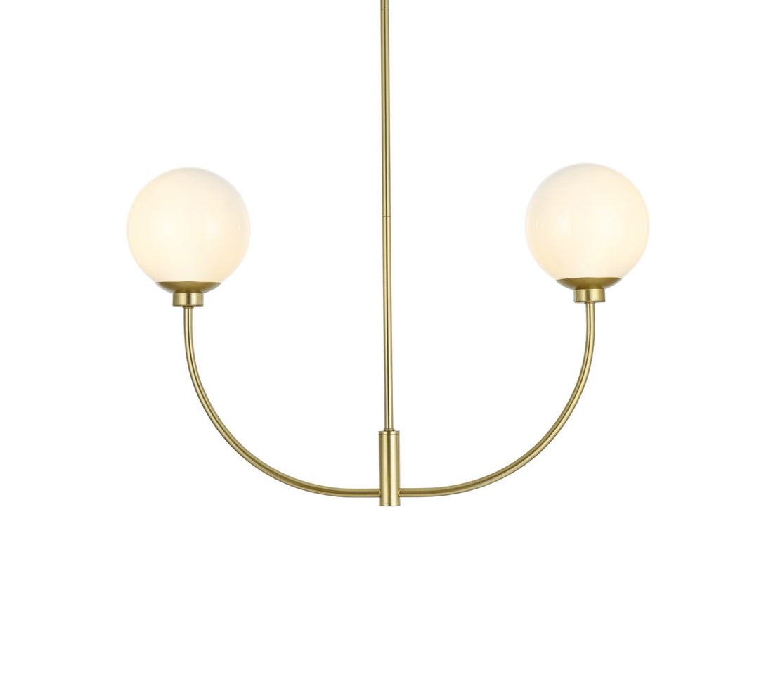 30 Inch Chandelier In Brass
