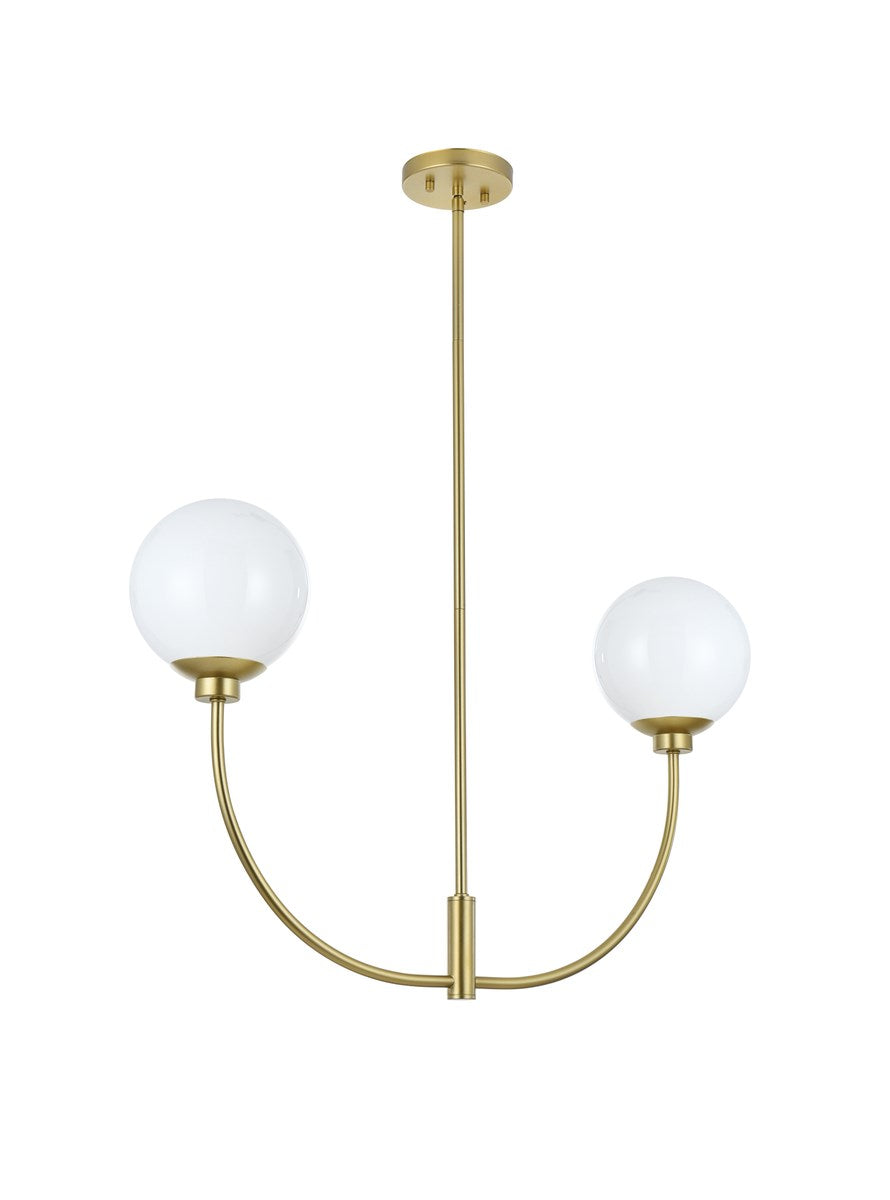 30 Inch Chandelier In Brass