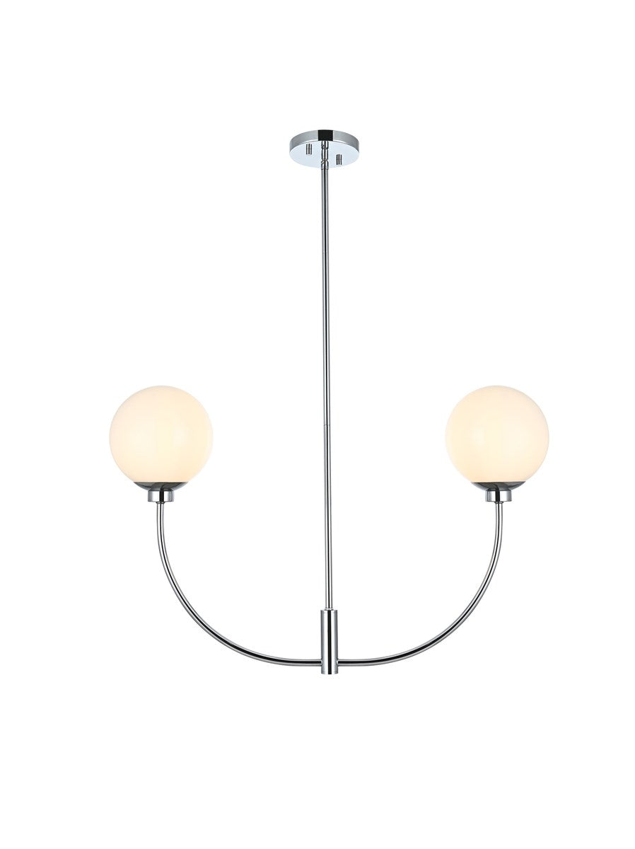 30 Inch Chandelier In Chrome by Living District