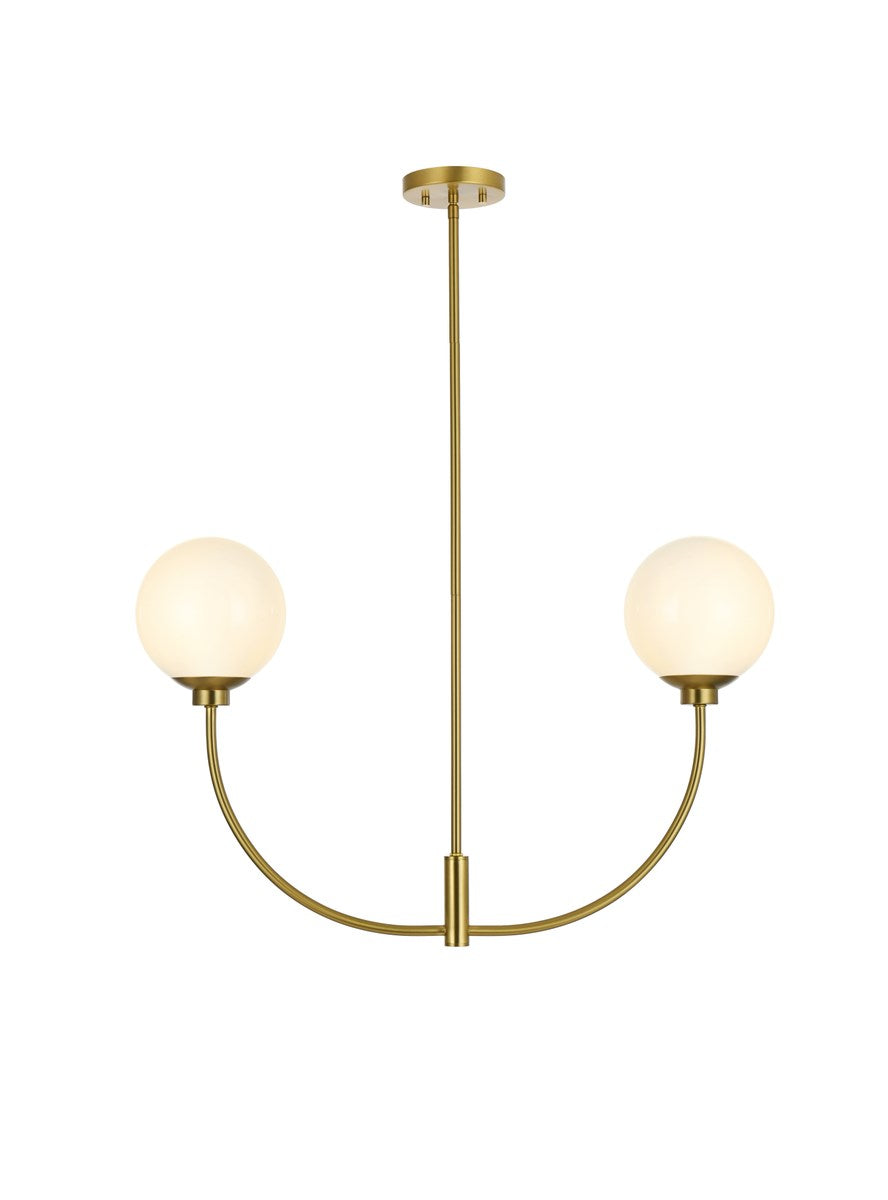 30 Inch Chandelier In Satin Gold by Living District