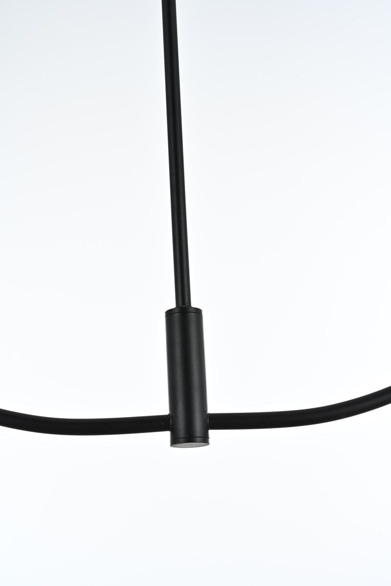 36 Inch Chandelier In Black