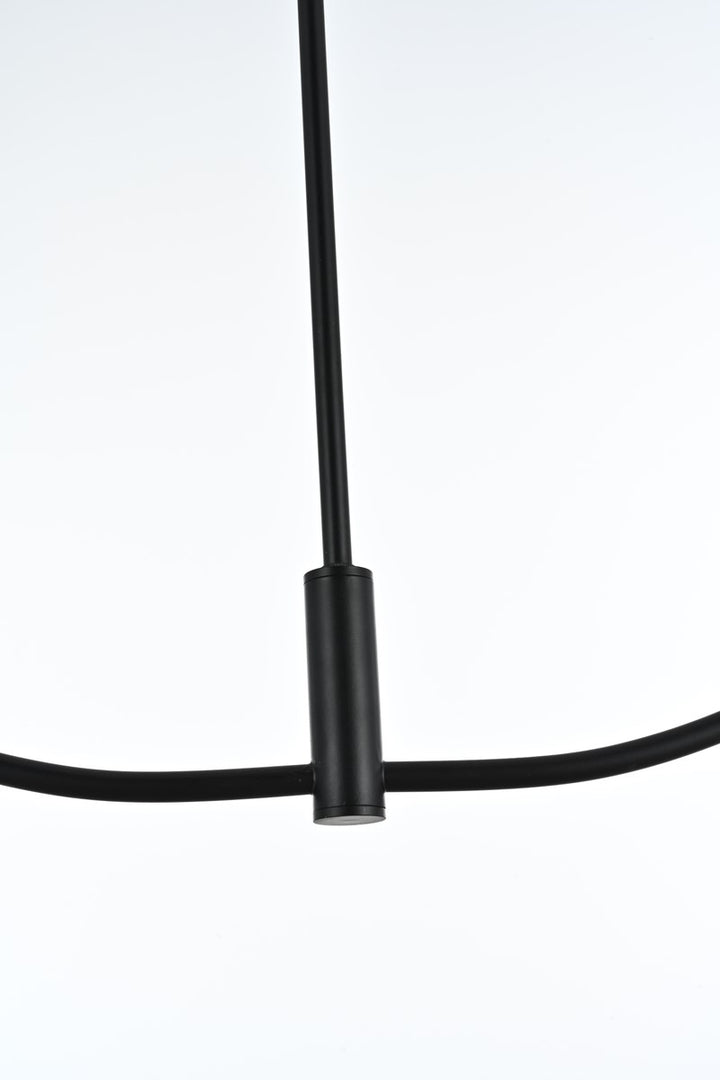 36 Inch Chandelier In Black