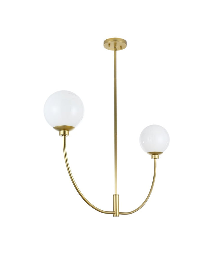 36 Inch Chandelier In Brass