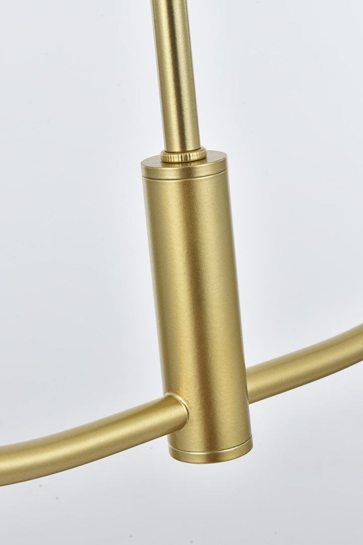 36 Inch Chandelier In Brass