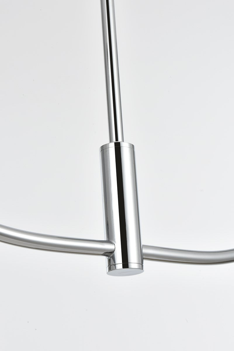 36 Inch Chandelier In Chrome