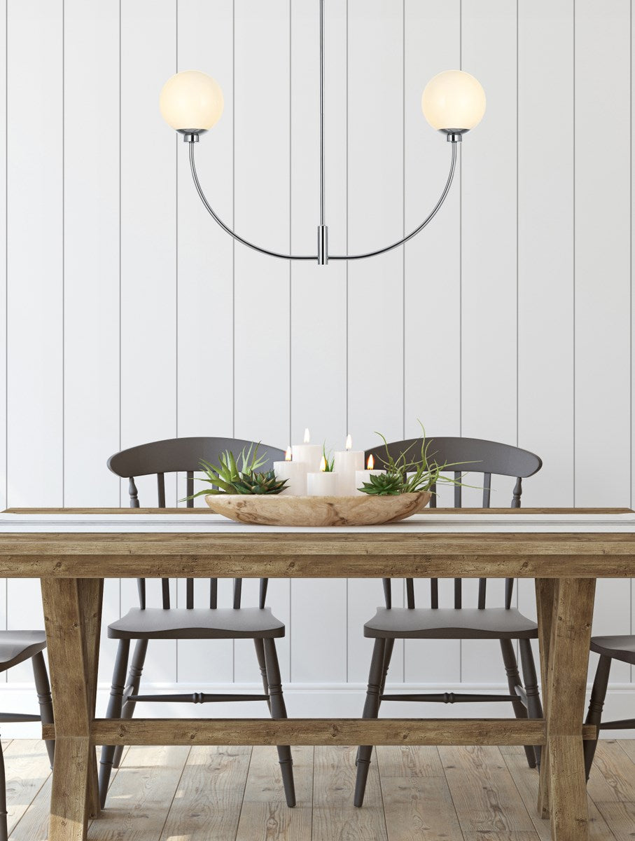 36 Inch Chandelier In Chrome