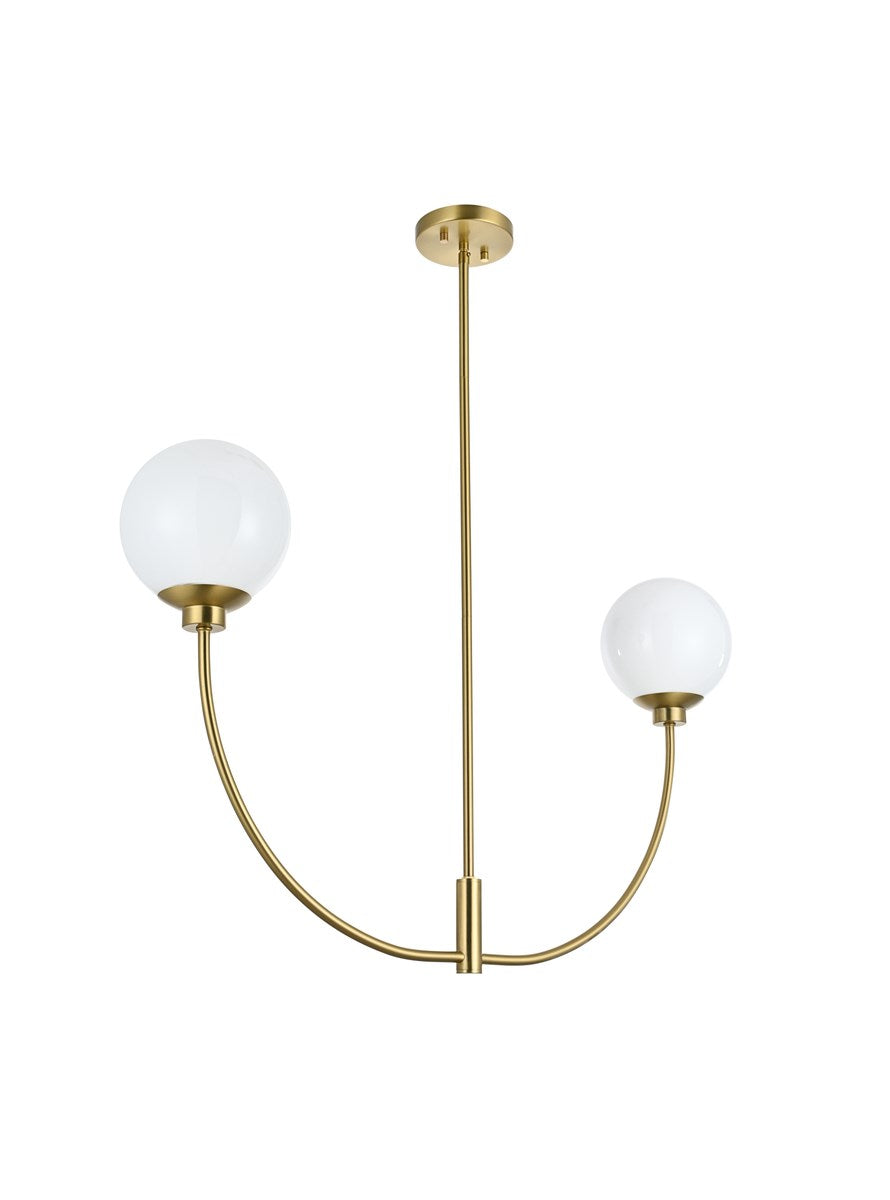 36 Inch Chandelier In Satin Gold