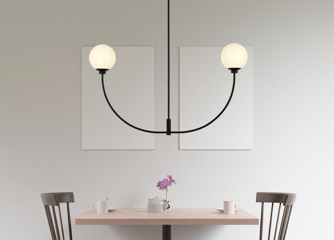 42 Inch Chandelier In Black