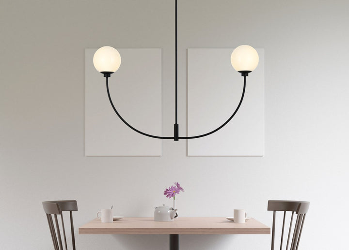 42 Inch Chandelier In Black