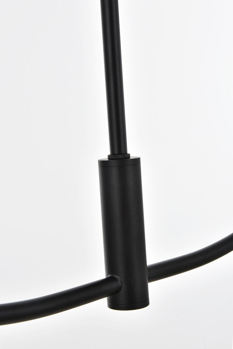 42 Inch Chandelier In Black