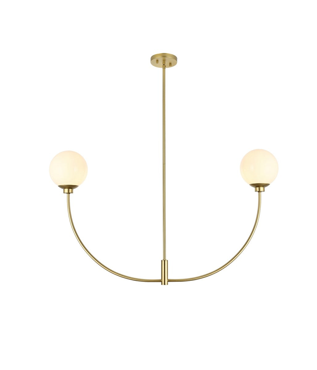 42 Inch Chandelier In Brass by Living District