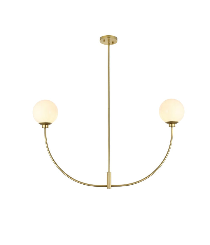 42 Inch Chandelier In Brass by Living District