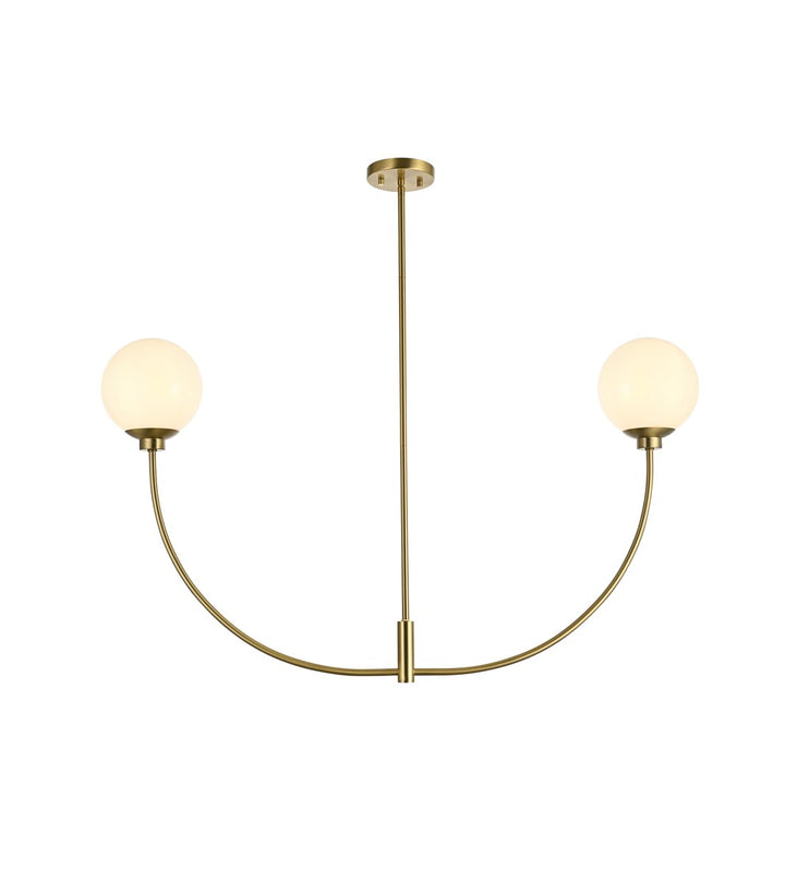 42 Inch Chandelier In Satin Gold by Living District