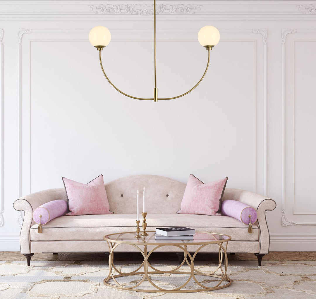 42 Inch Chandelier In Satin Gold