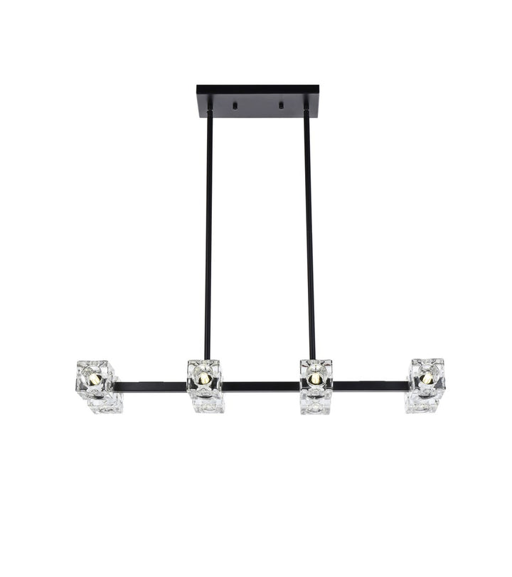 30 Inch Pendant Light In Black by Living District
