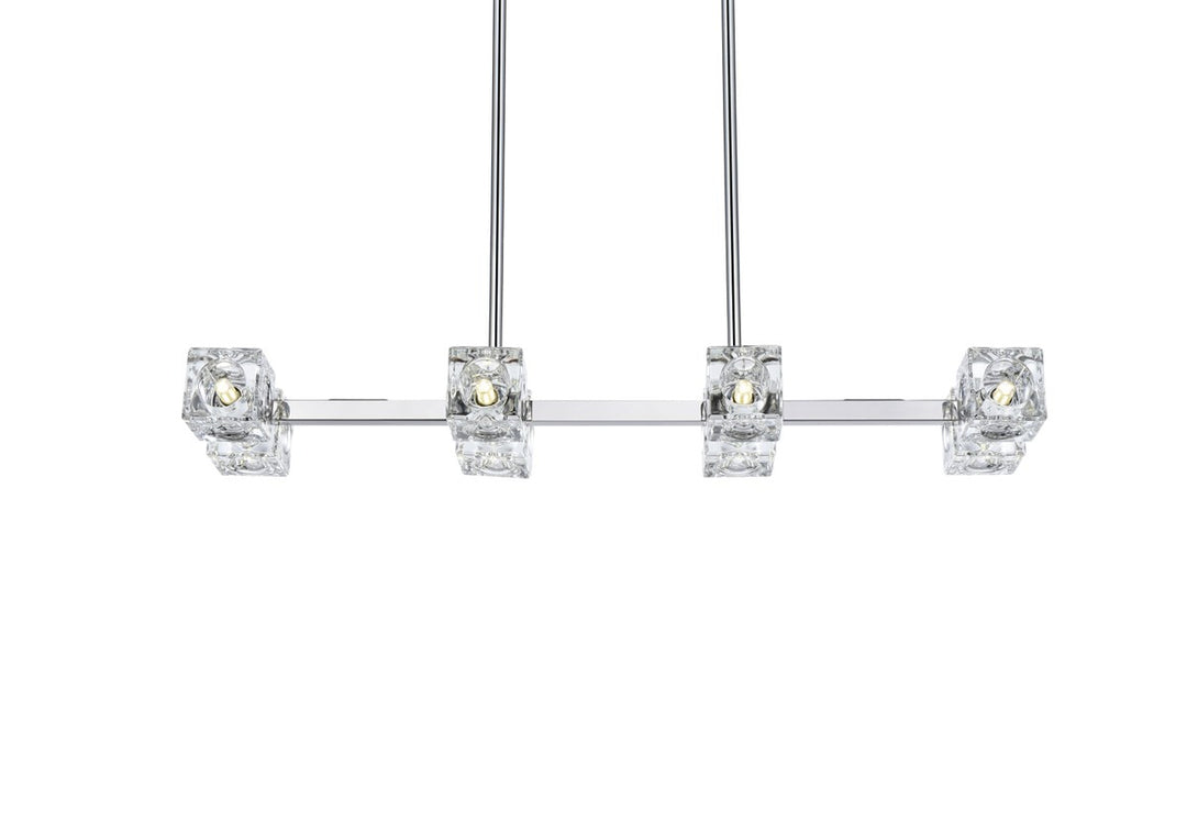 30 Inch Pendant Light In Chrome