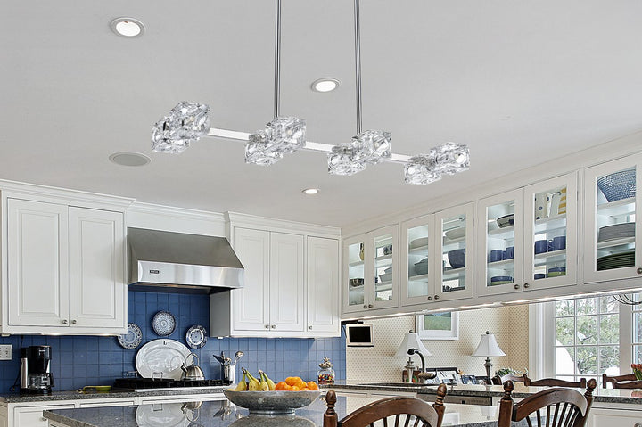 30 Inch Pendant Light In Chrome