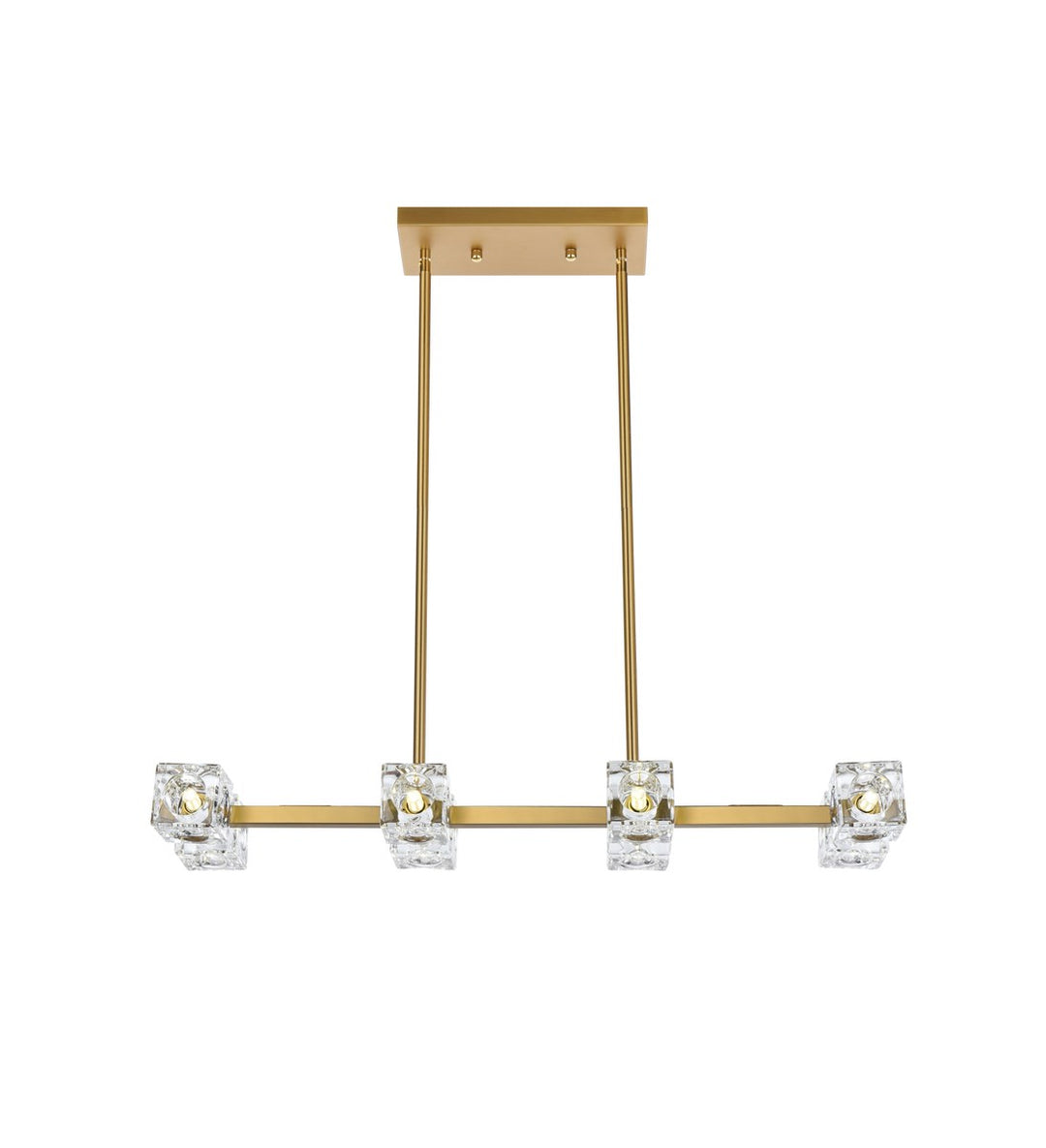 30 Inch Pendant Light In Satin Gold by Living District