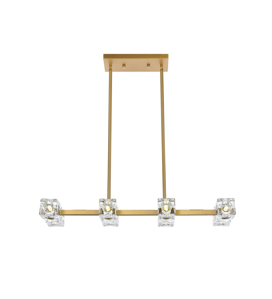 30 Inch Pendant Light In Satin Gold by Living District