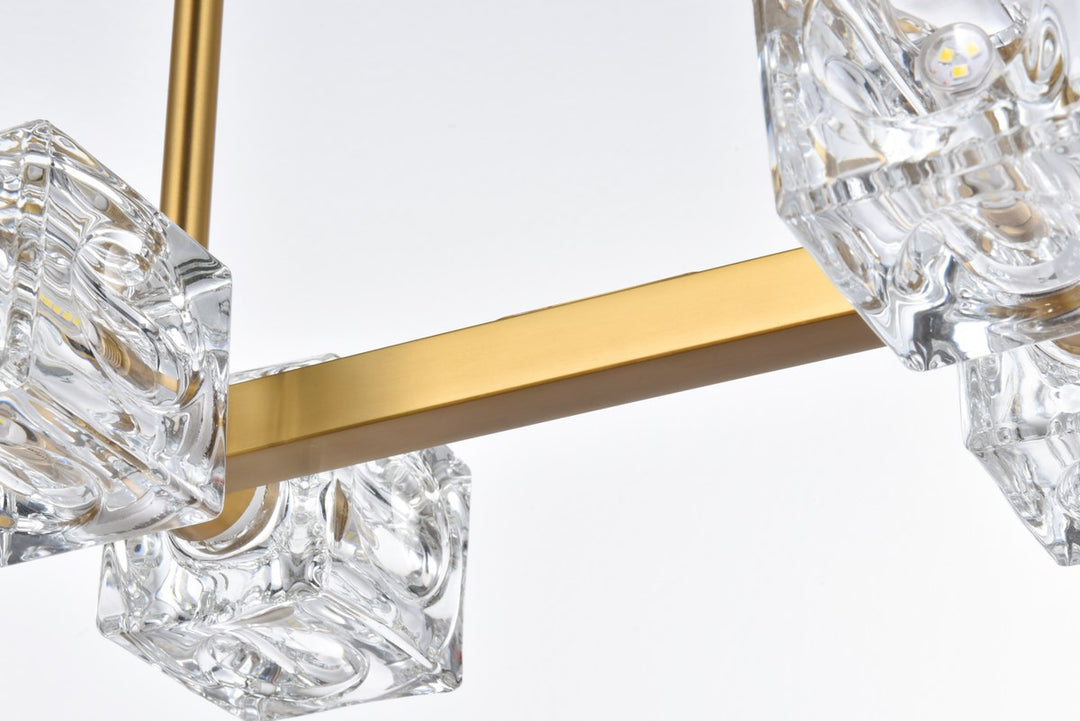 30 Inch Pendant Light In Satin Gold