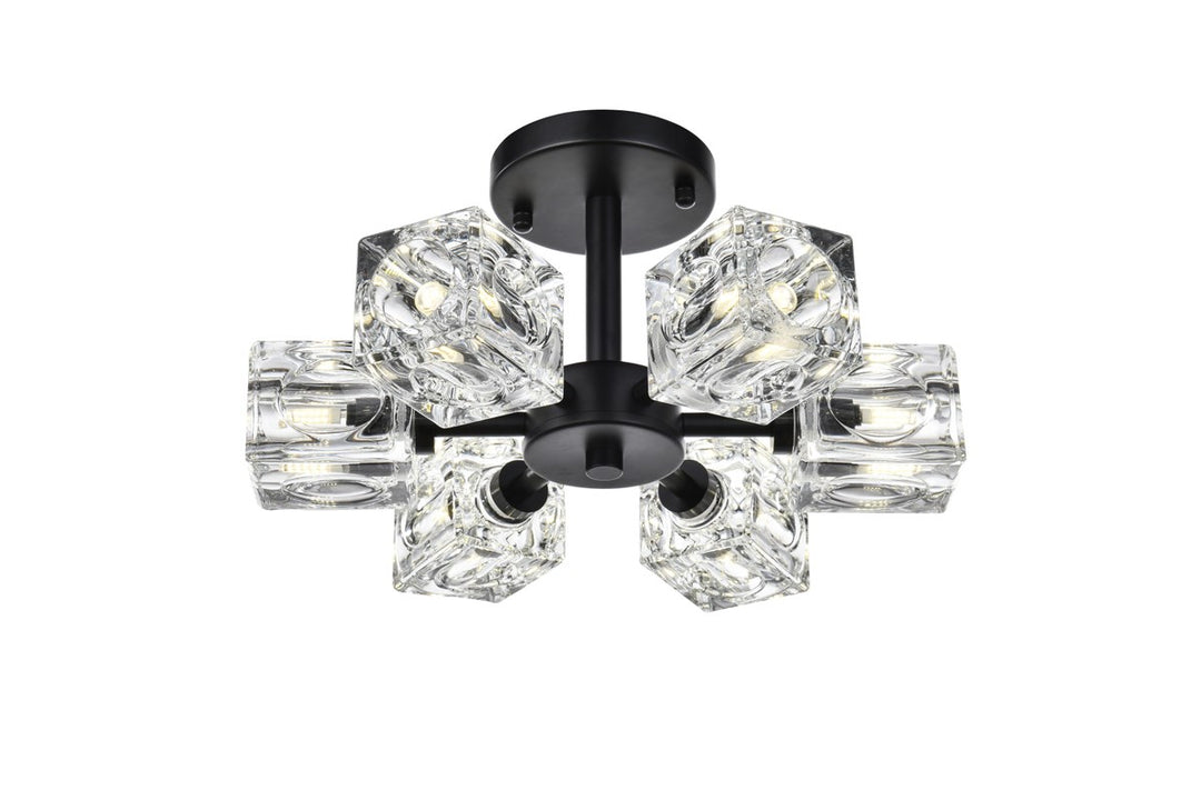 14 Inch Flush Mount In Black
