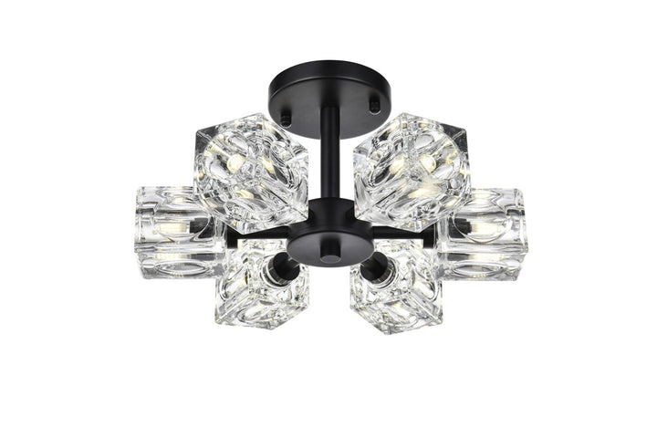 14 Inch Flush Mount In Black