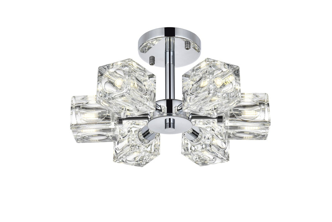 14 Inch Flush Mount In Chrome