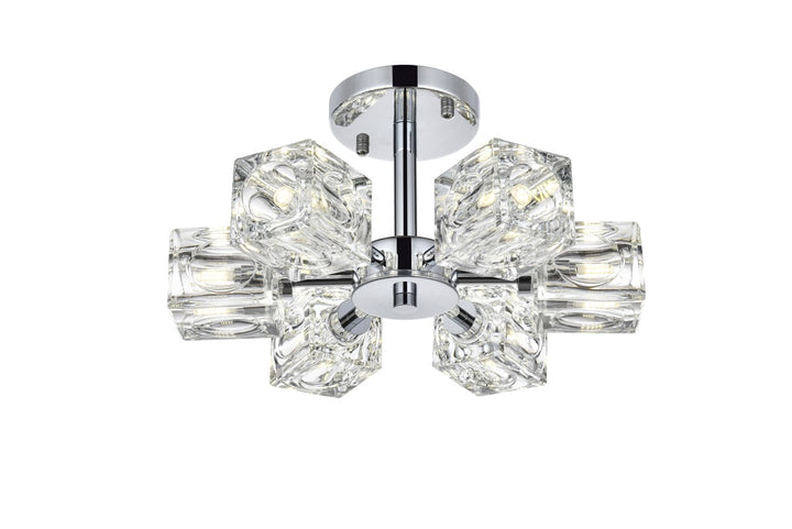 14 Inch Flush Mount In Chrome