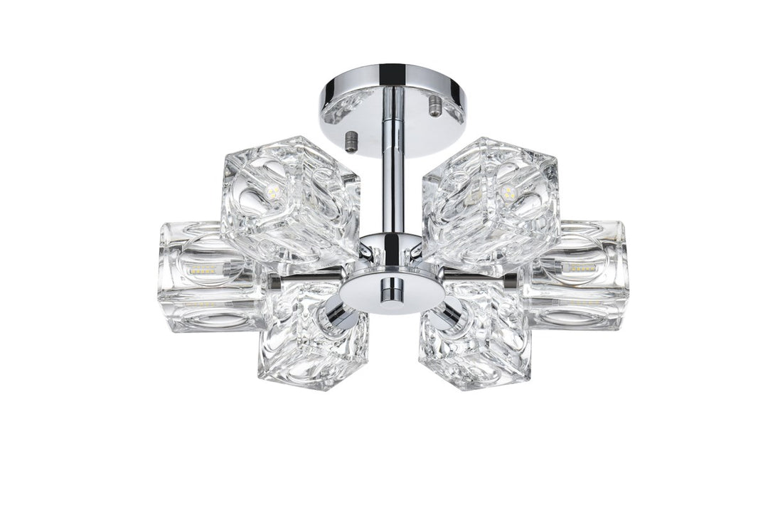 14 Inch Flush Mount In Chrome