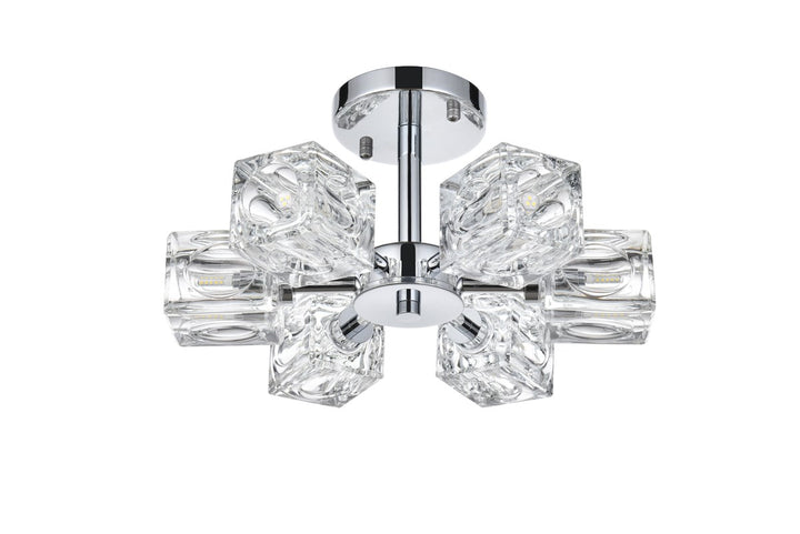 14 Inch Flush Mount In Chrome