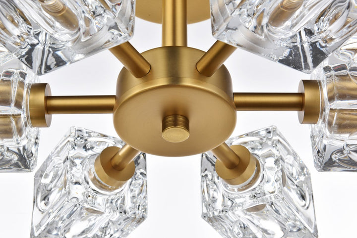 14 Inch Flush Mount In Satin Gold
