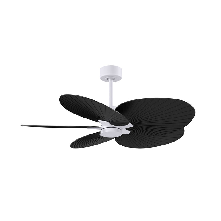 5-Blade Ceiling Fan In Matte White And Matte Black Blades by Matthews Fan Company