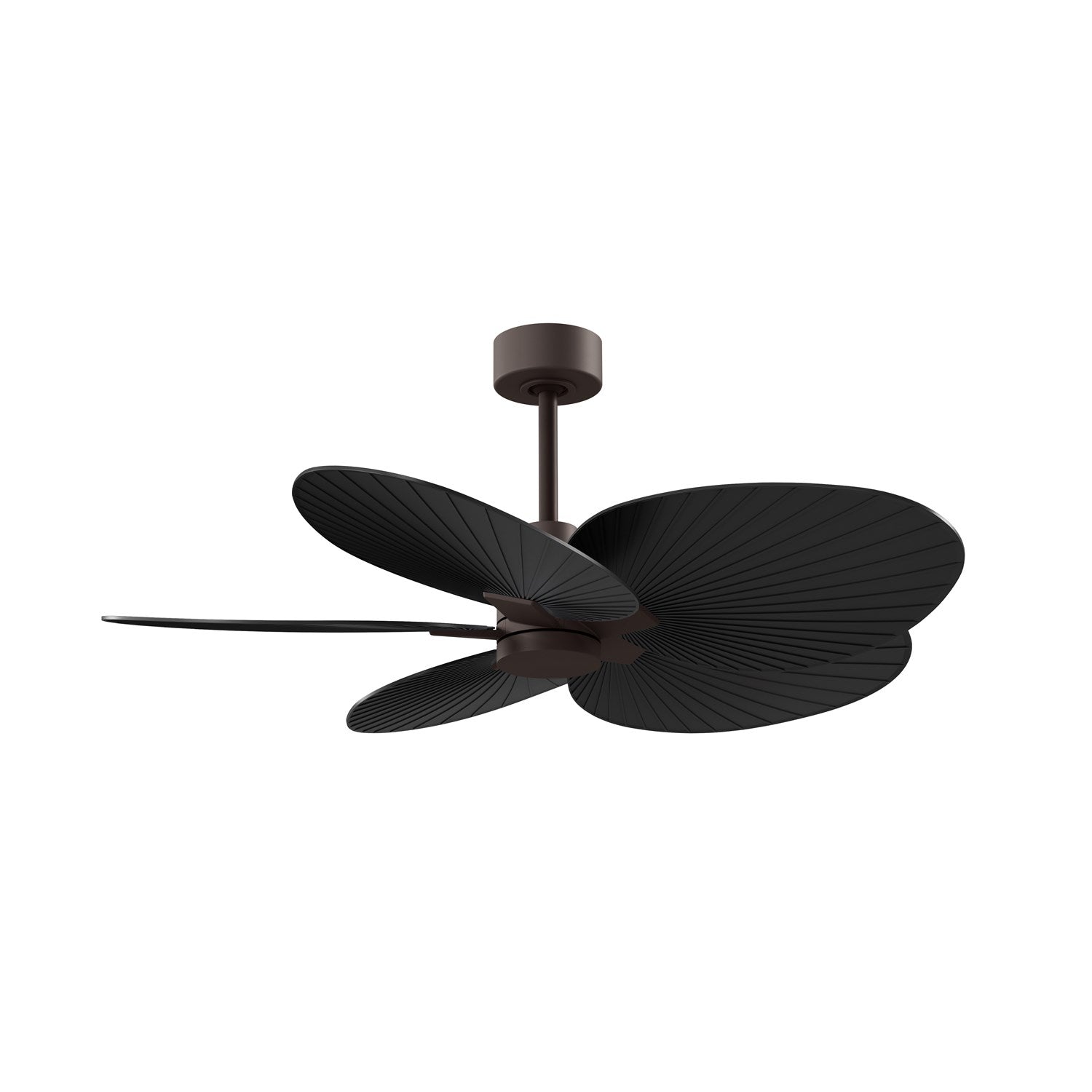 5-Blade Ceiling Fan In Textured Bronze And Matte Black Blade by Matthews Fan Company