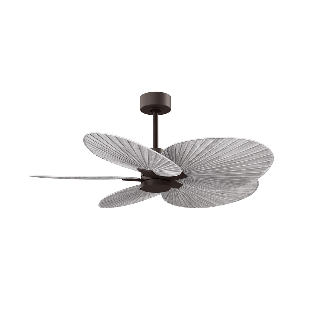 5-Blade Ceiling Fan In Textured Bronze And Barn Wood by Matthews Fan Company