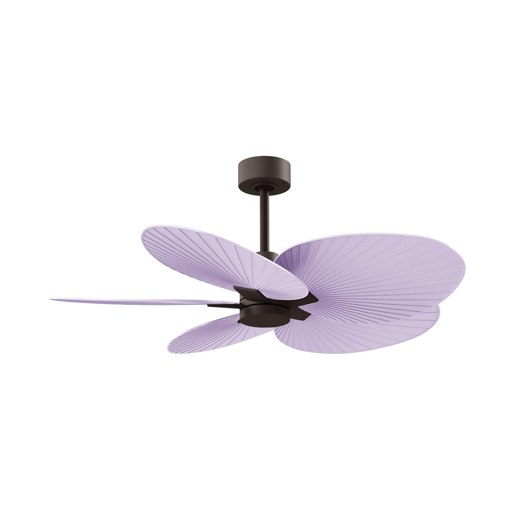 5-Blade Ceiling Fan In Textured Bronze And Lilac Blades by Matthews Fan Company