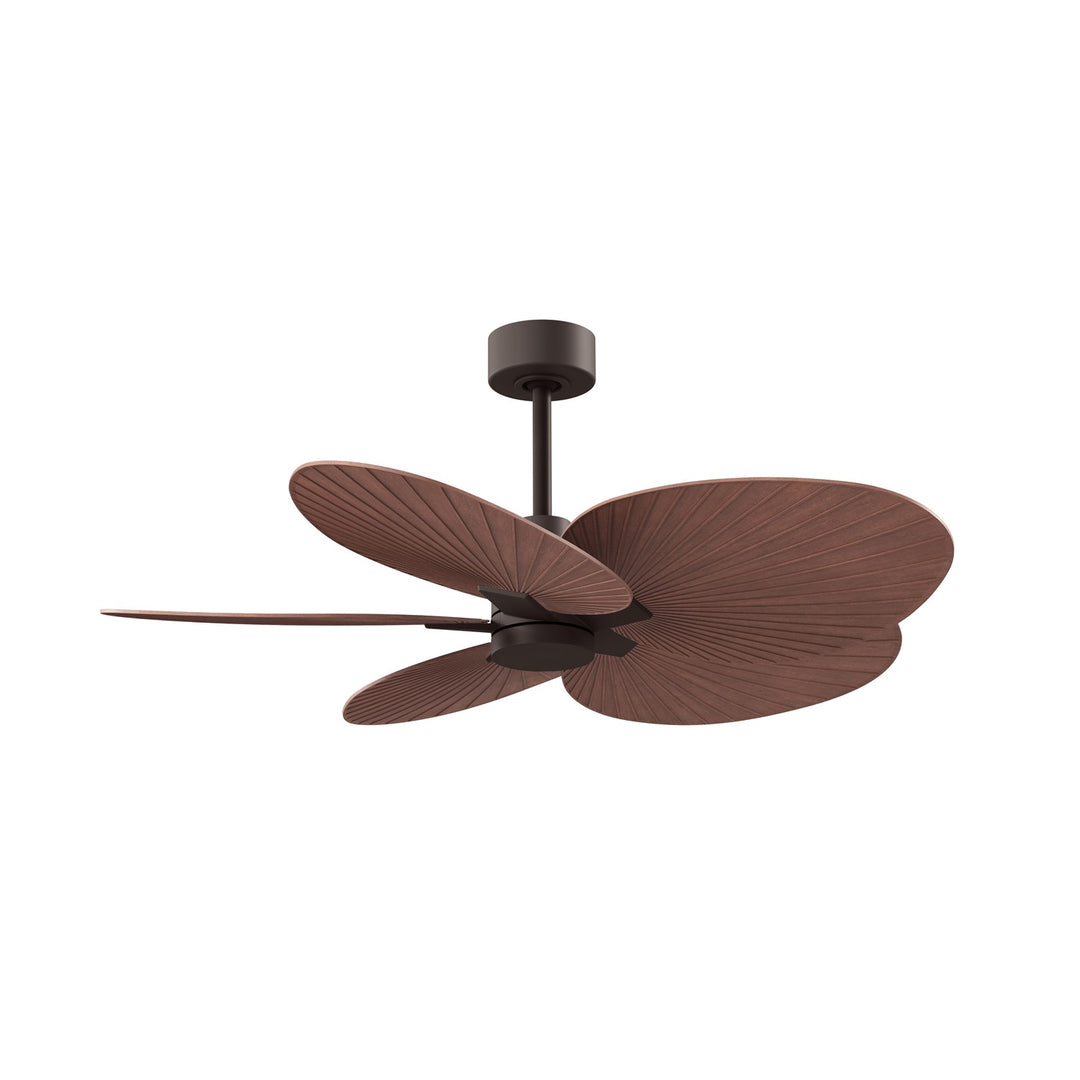 5-Blade Ceiling Fan In Textured Bronze And Walnut Tone Blade by Matthews Fan Company