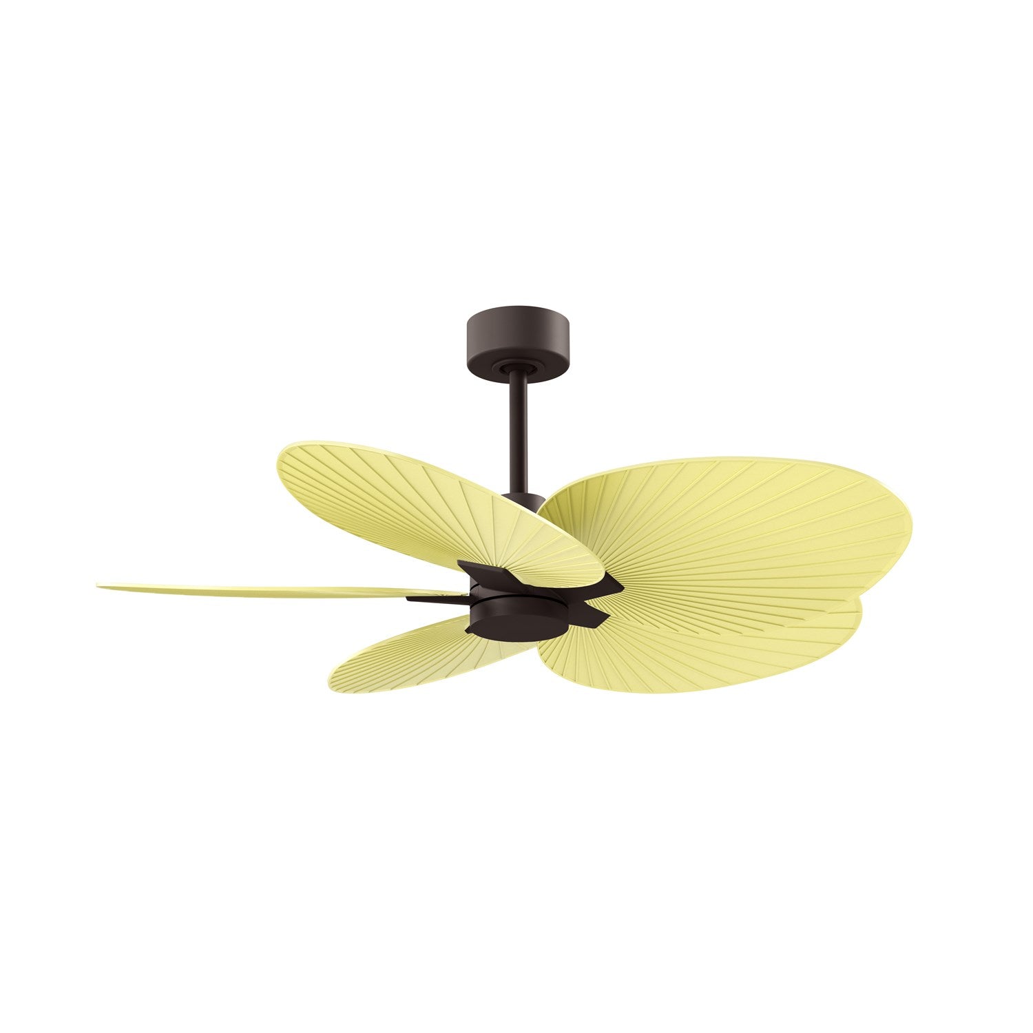 5-Blade Ceiling Fan In Textured Bronze And Light Yellow Blad by Matthews Fan Company