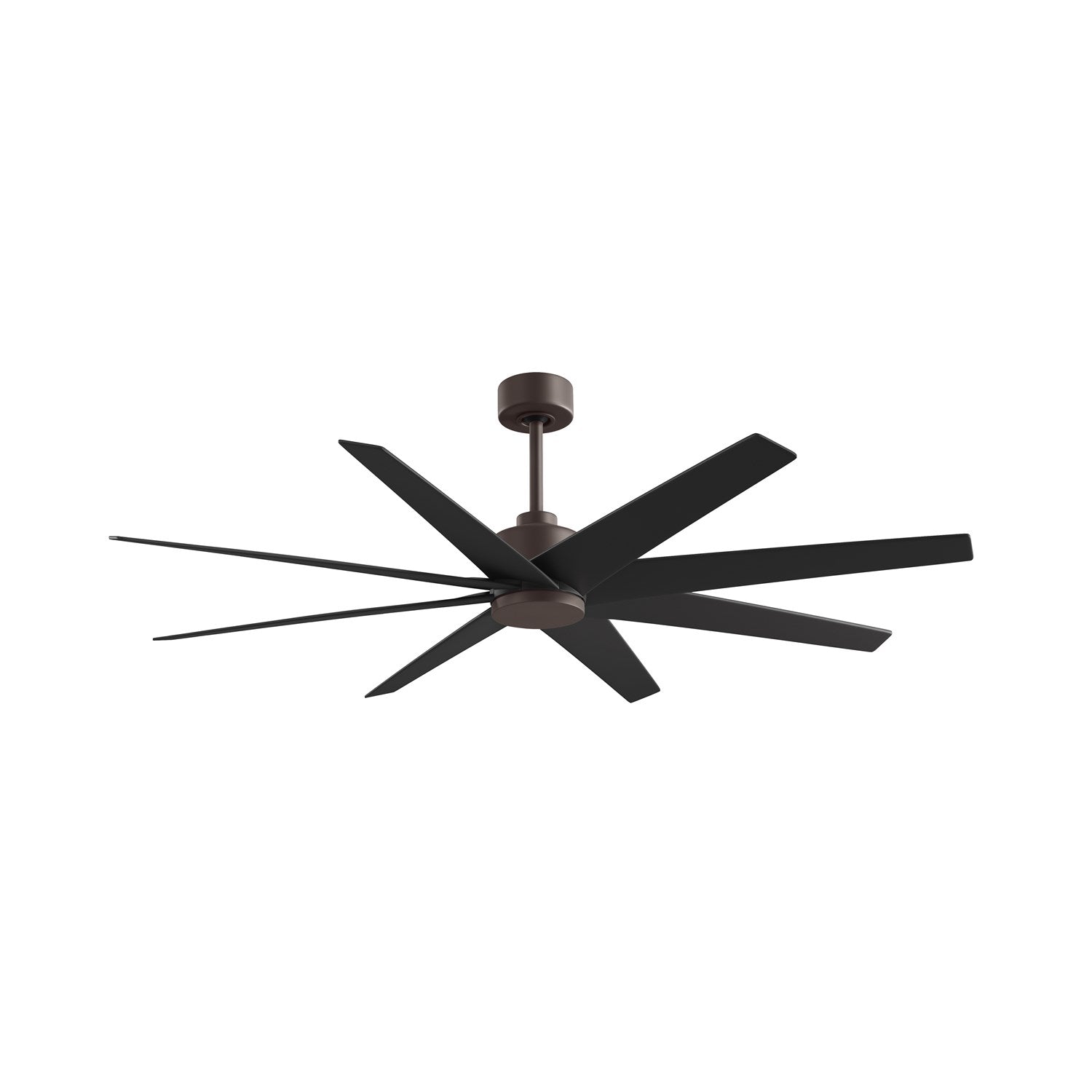 8-Blade Ceiling Fan In Textured Bronze And Matte Black Blades by Matthews Fan Company