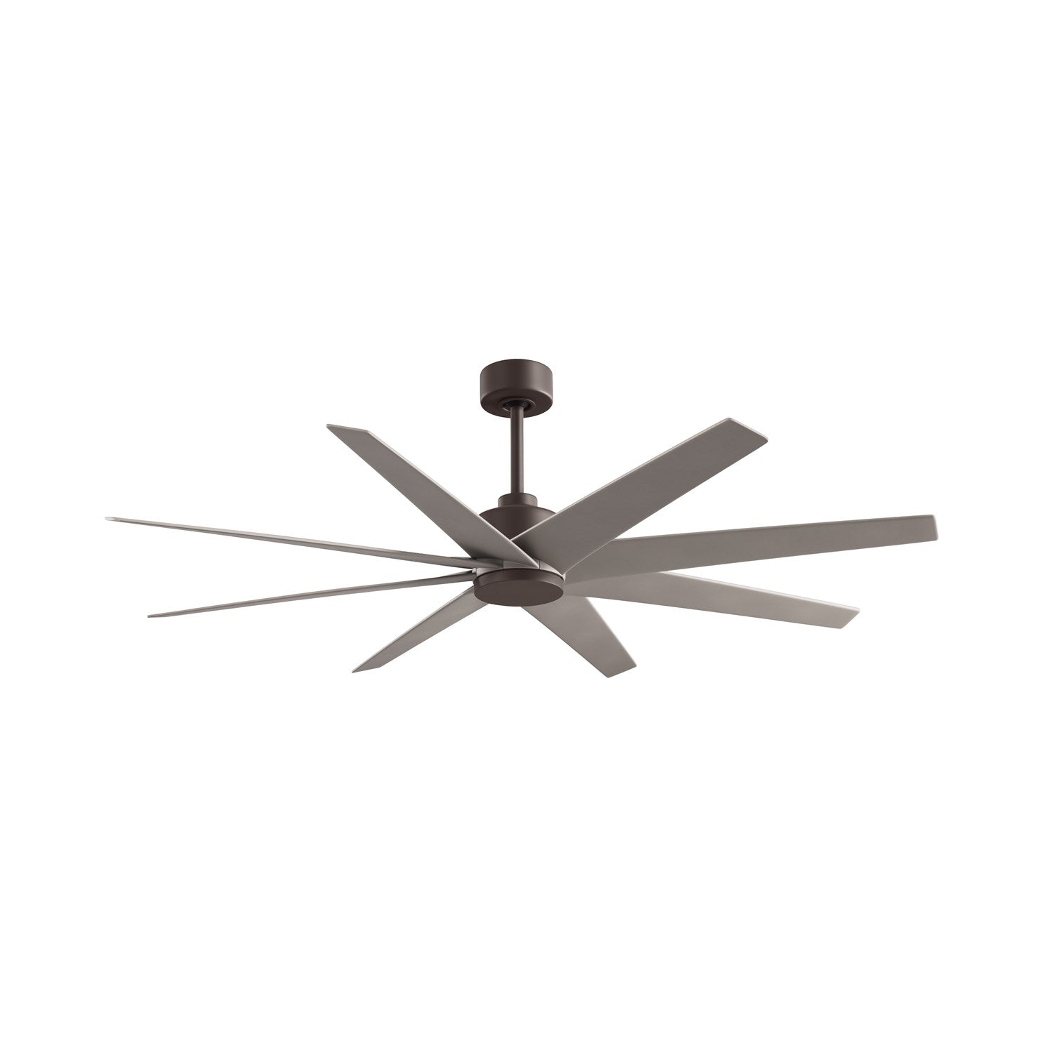 8-Blade Ceiling Fan In Textured Bronze And Brushed Nickel Blades by Matthews Fan Company