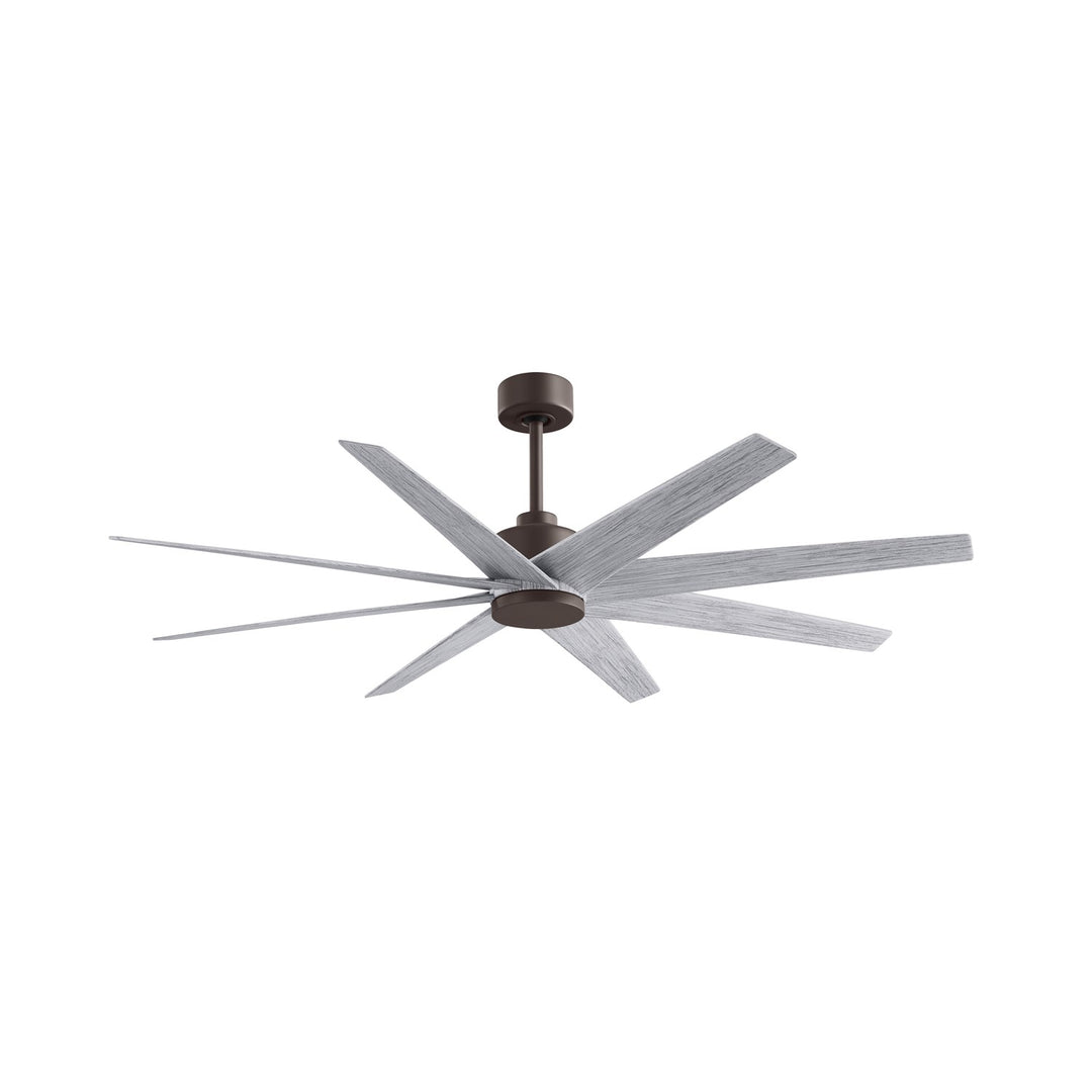 8-Blade Ceiling Fan In Textured Bronze And Barn Wood Tone Blades by Matthews Fan Company
