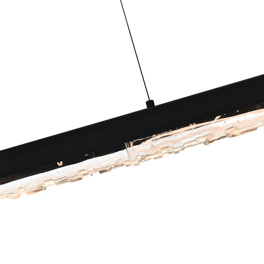 Integrated Led Black Chandelier