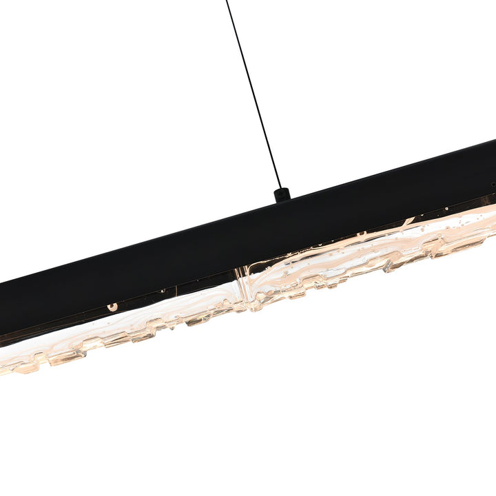 Integrated Led Black Chandelier