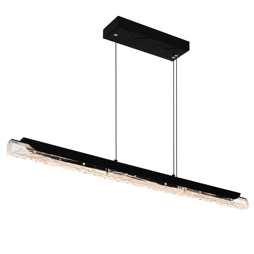 Integrated Led Black Chandelier