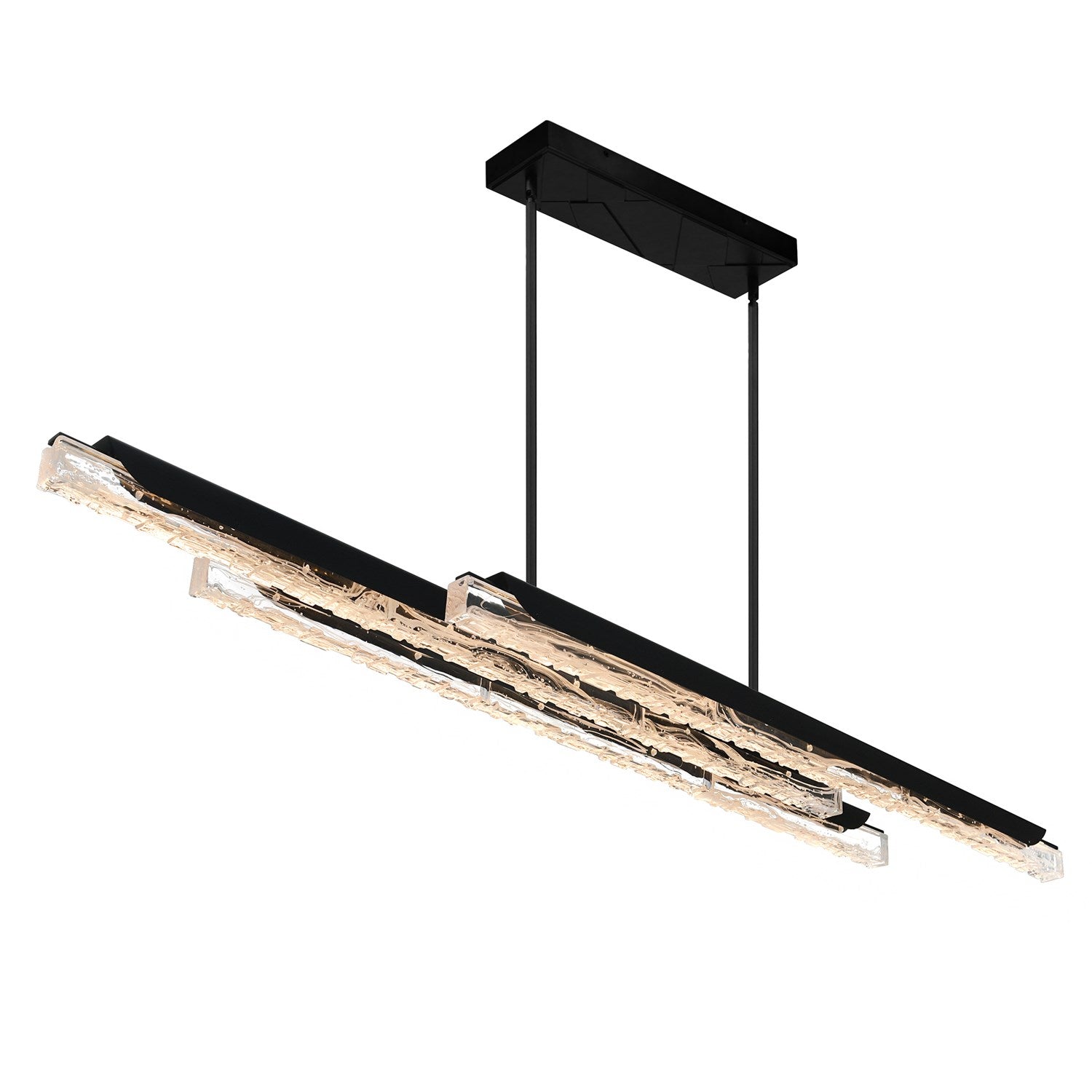 Integrated Led Black Chandelier by CWI Lighting